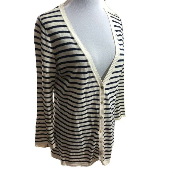 L.O.G.G. H&M striped cotton cardigan LARGE - Picture 2 of 9